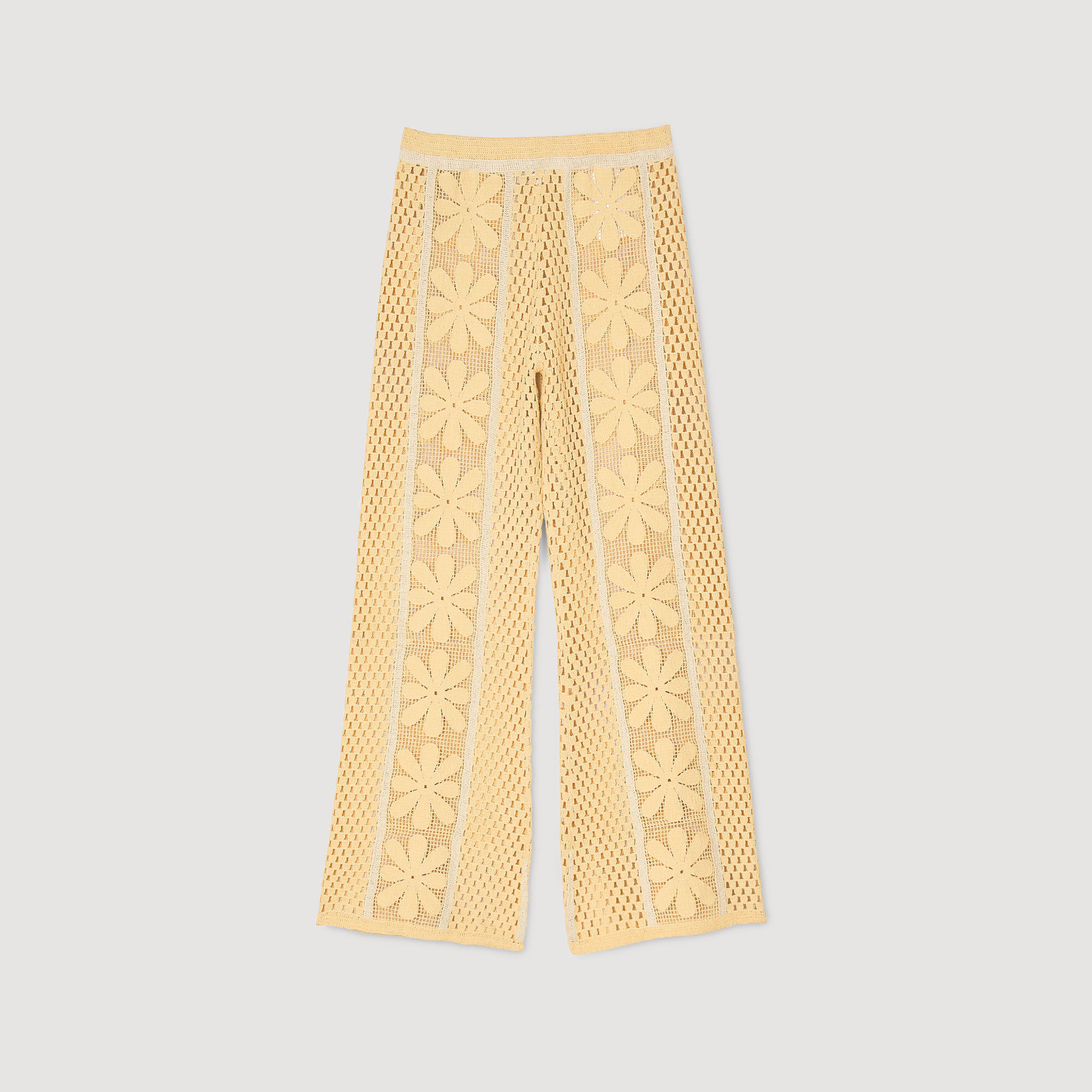 Pantaloni dritti in crochet