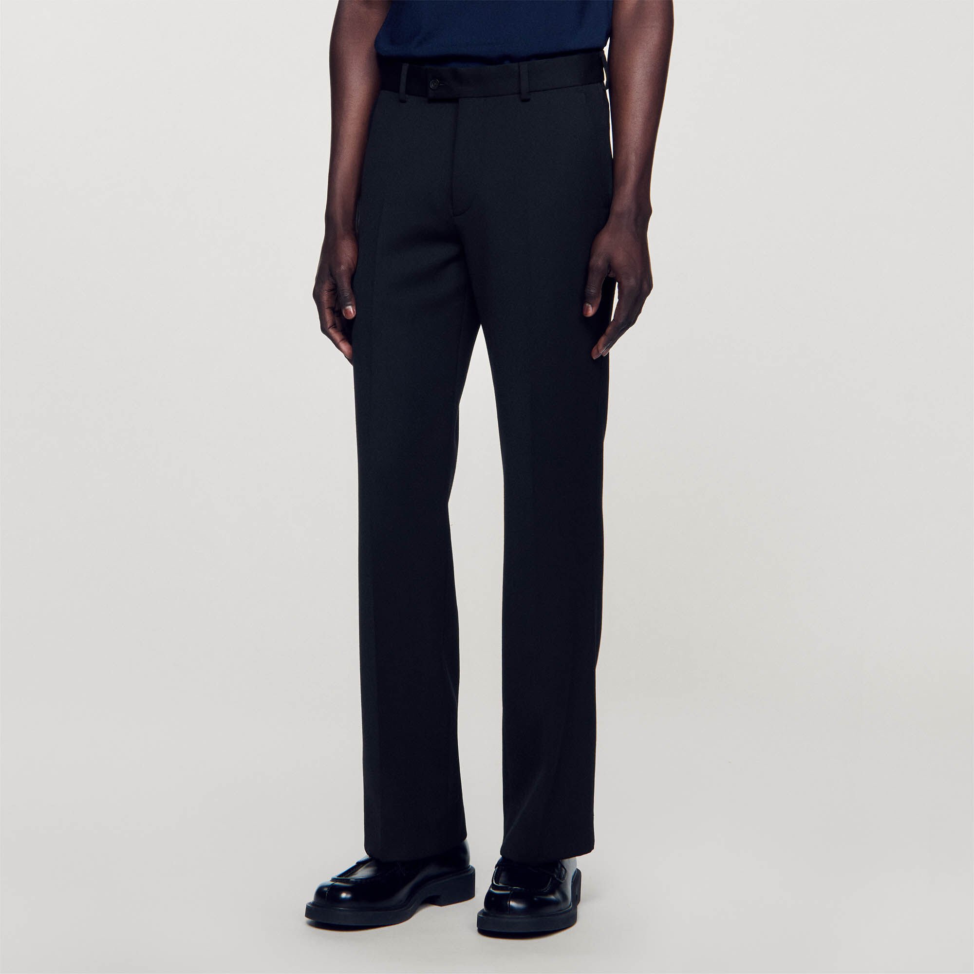 Pantaloni in misto lana