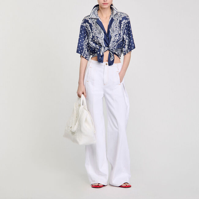 Camicia con stampa a bandana