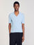 Polo in maglia a coste