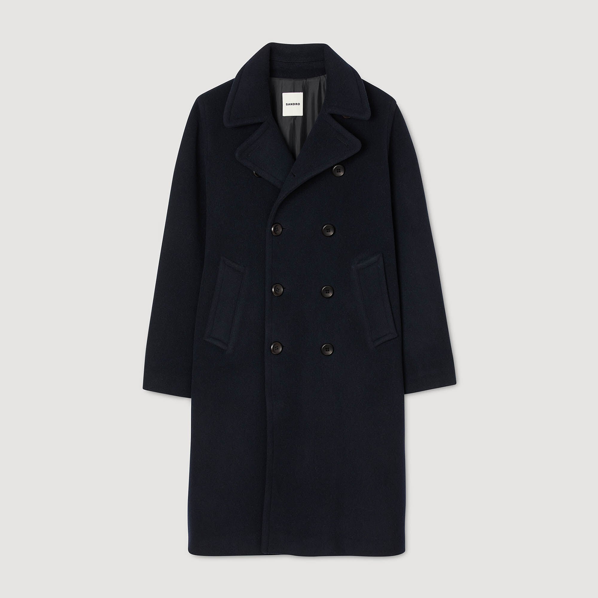 Cappotto in lana a doppiopetto