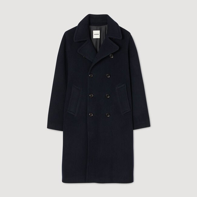 Cappotto in lana a doppiopetto