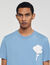 T-shirt con inserto a fiore