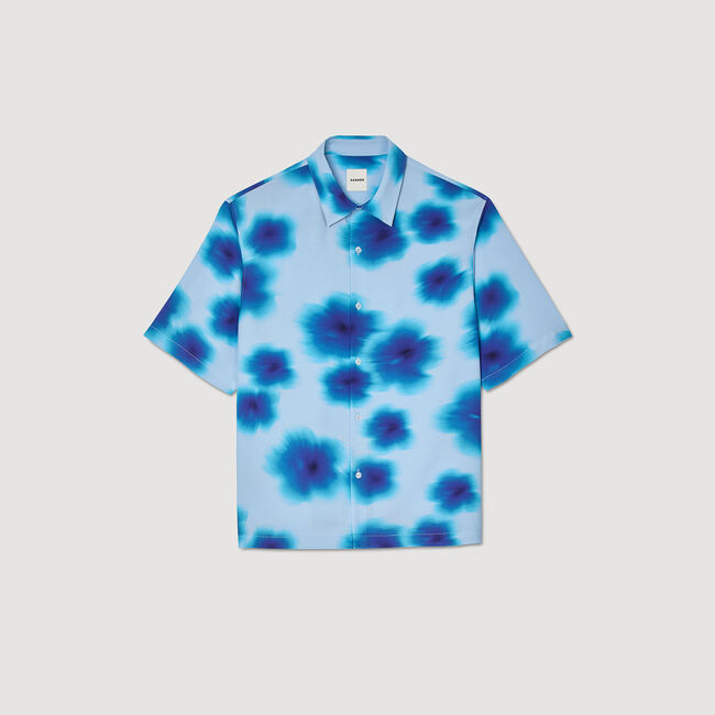 Camicia con stampa a fiori