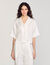 Camicia corta con fiorri in jacquard