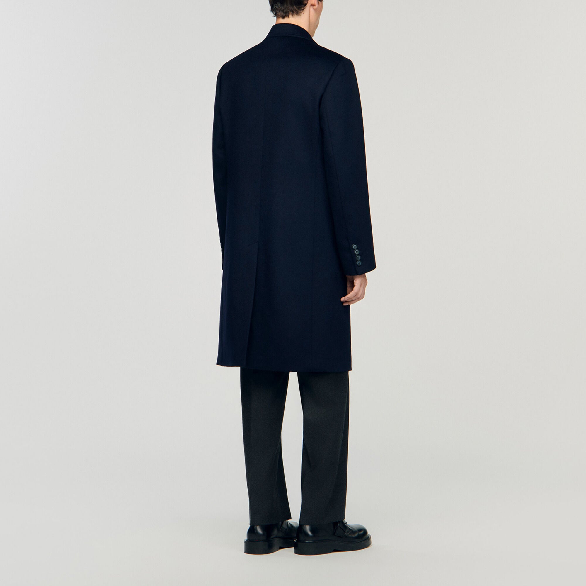 Cappotto doppiopetto lana cashmere - Uomo | Sandro