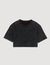 T-shirt corta decorata con perline
