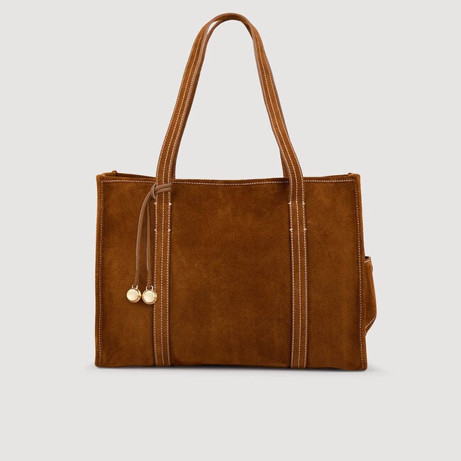 Shopping bag in scamosciato
