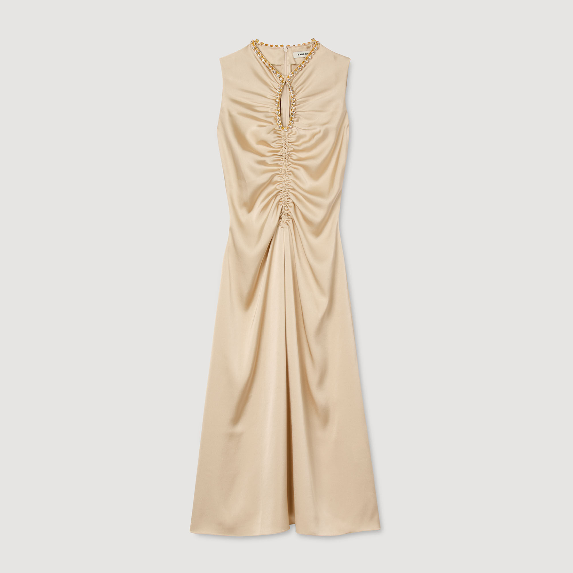Abito midi con strass