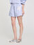 Shorts a righe dettaglio a fiore