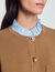 Cardigan con colletto dotato di volant