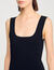 Abito corto in maglia con balze
