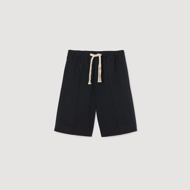 Shorts in cotone con vita elasticizzata