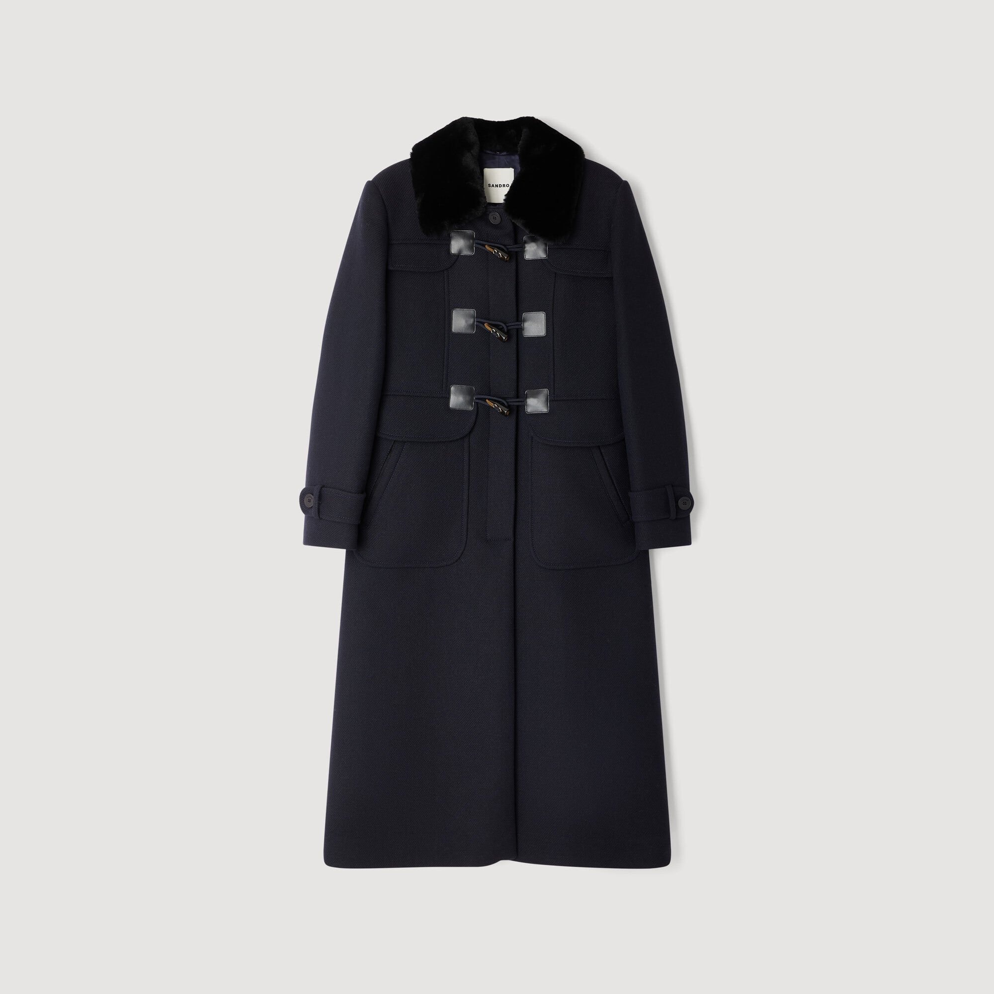 Cappotto lungo con colletto velluto Cappotto lungo con colletto velluto