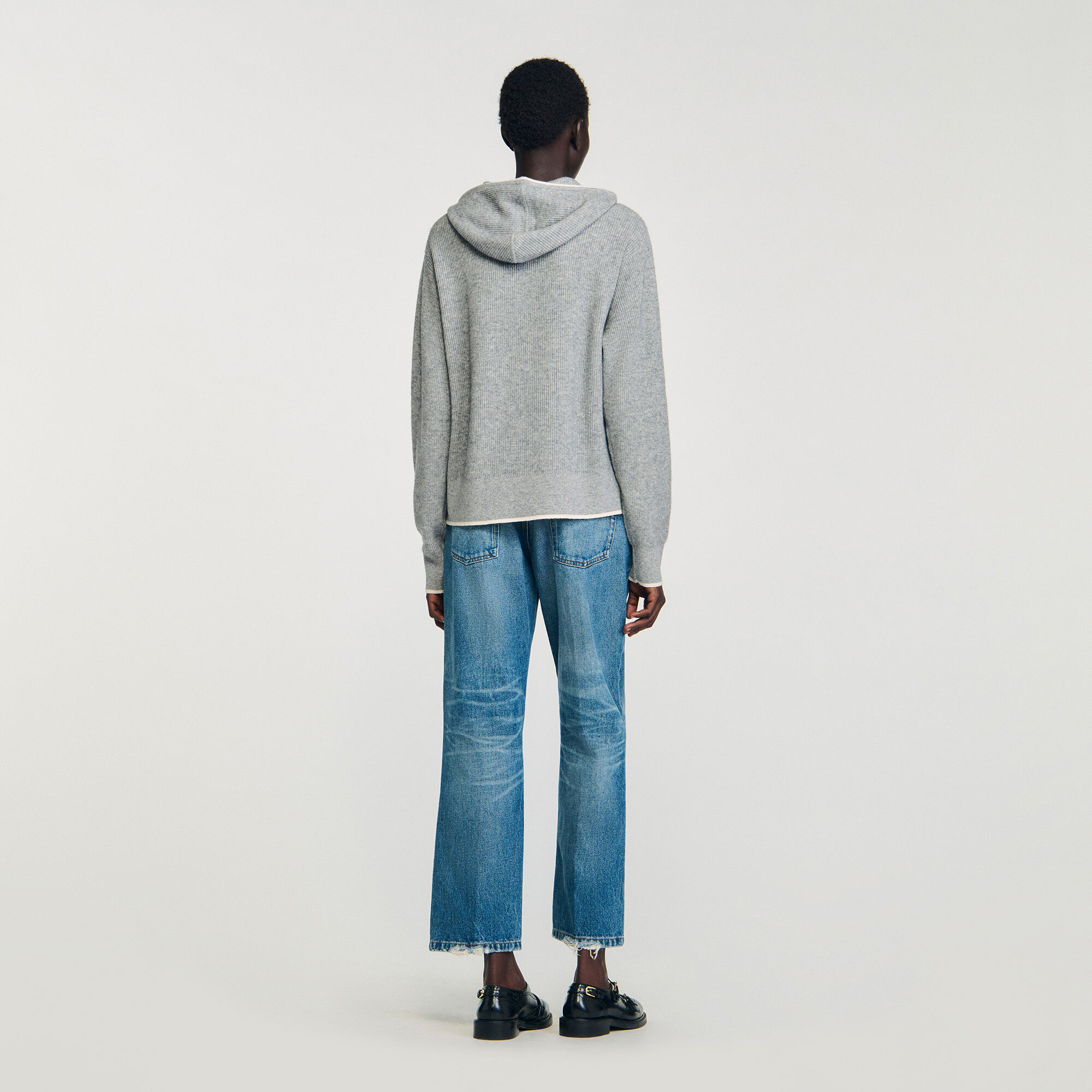 Cardigan con cappuccio