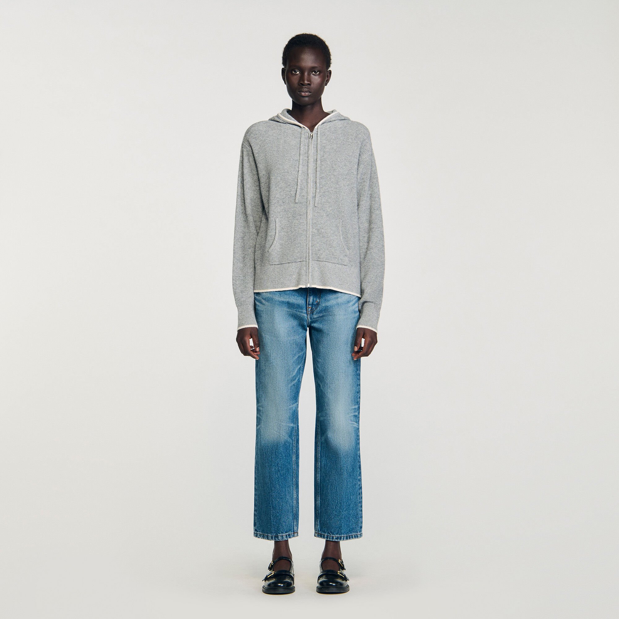 Cardigan con cappuccio