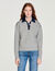 Maglione con colletto in jeans