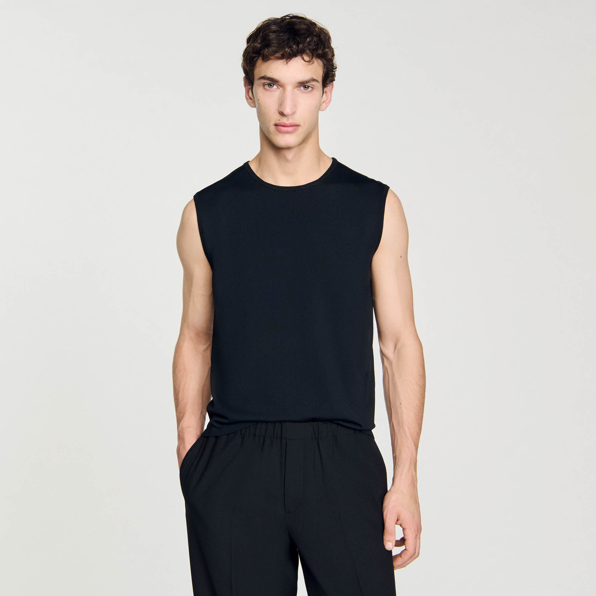 Canottiera in maglia fine