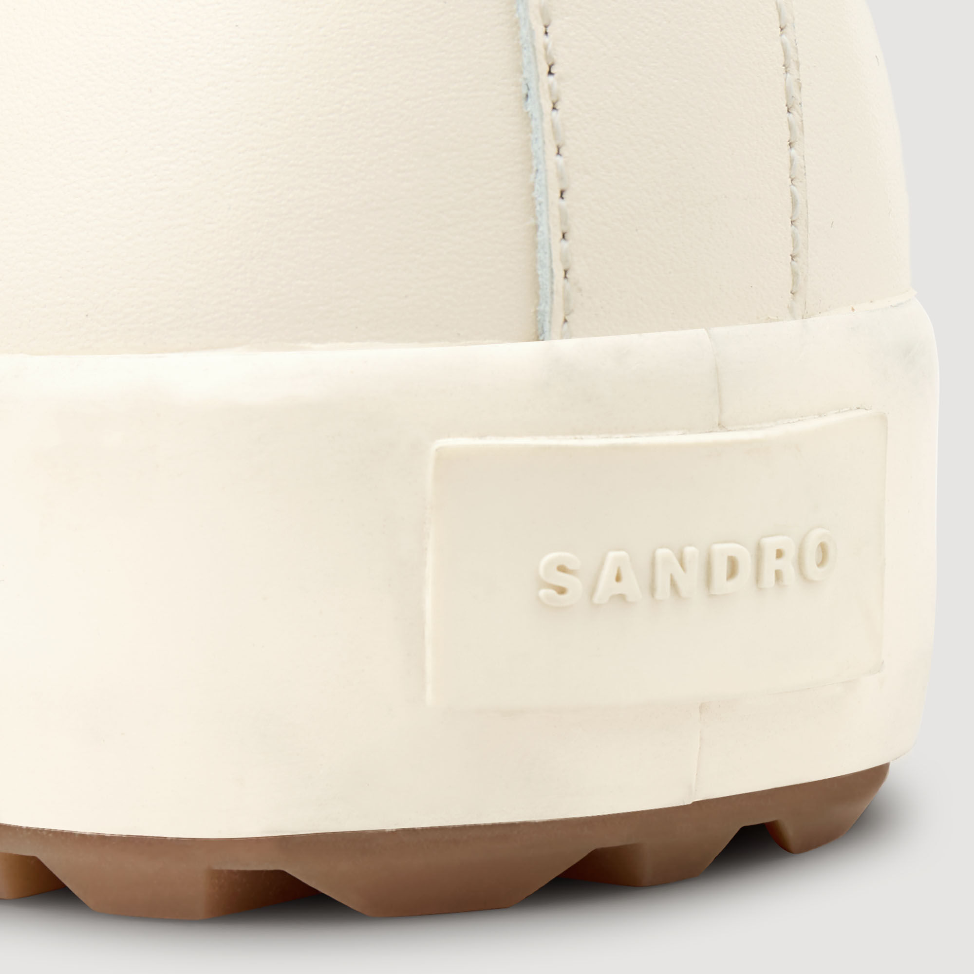 Sneakers basse in crosta di pelle