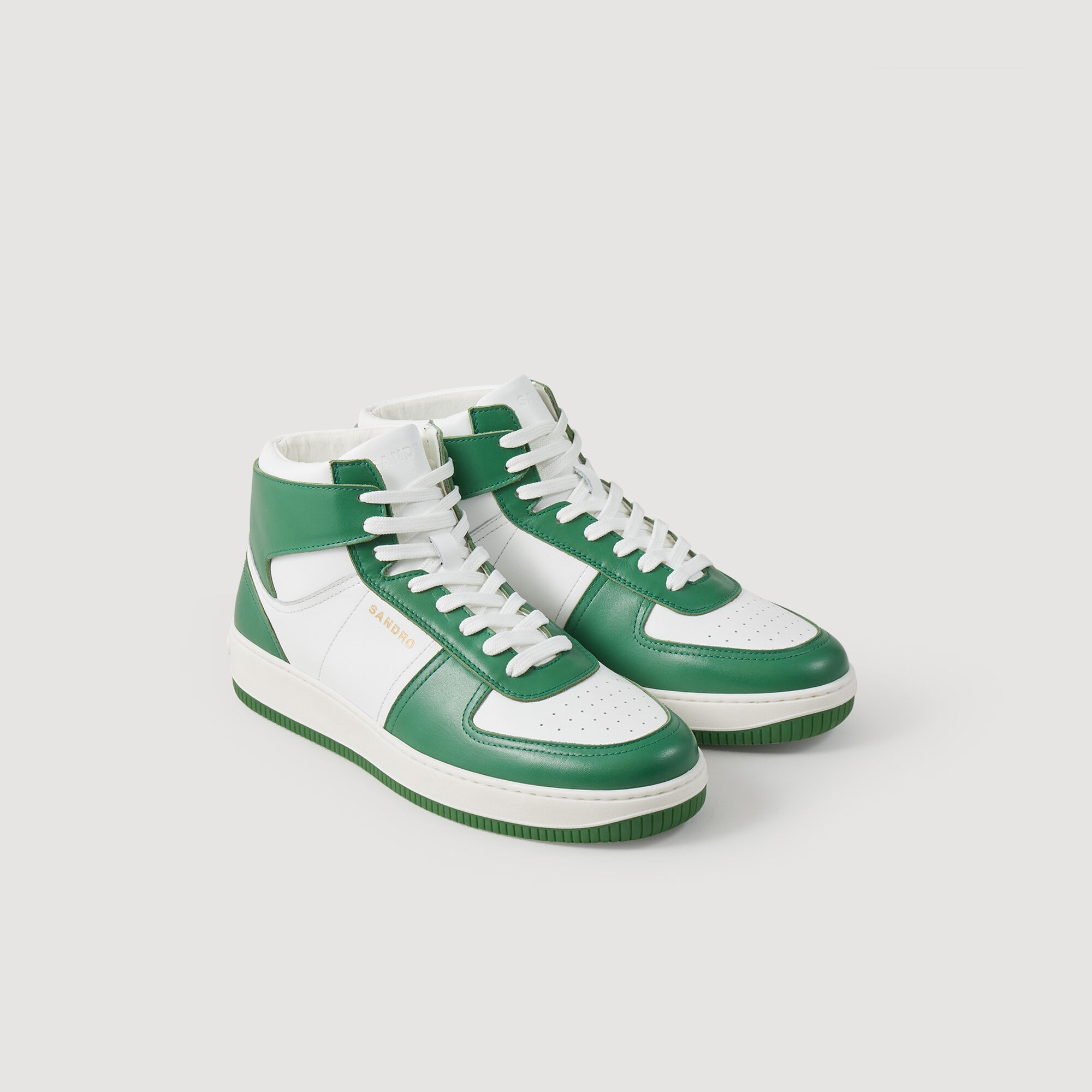 Sneaker alte in pelle