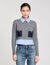 Maglione corto in lana e cashmere