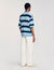 Polo a righe in maglia