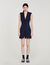 Abito corto stile tailleur a pieghe