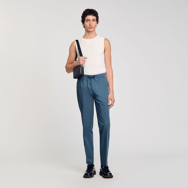 Pantaloni dritti elasticizzati