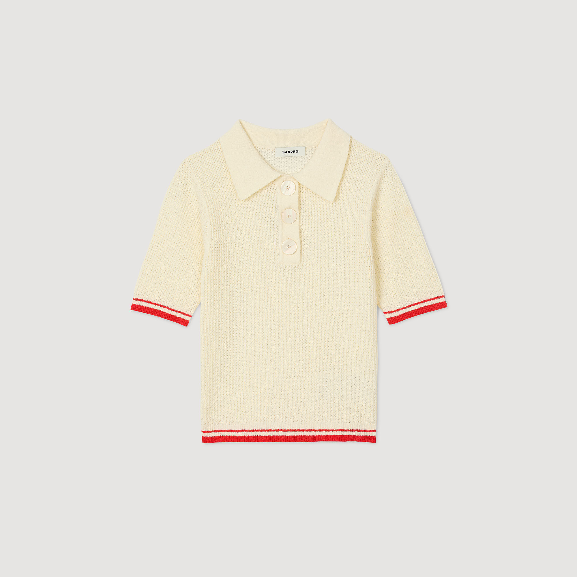 Maglione con colletto a polo