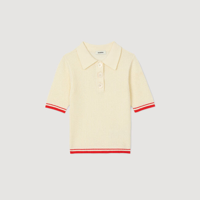 Maglione con colletto a polo