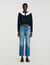 Cardigan con colletto a contrasto