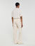 Pantaloni larghi in cotone elasticizzato