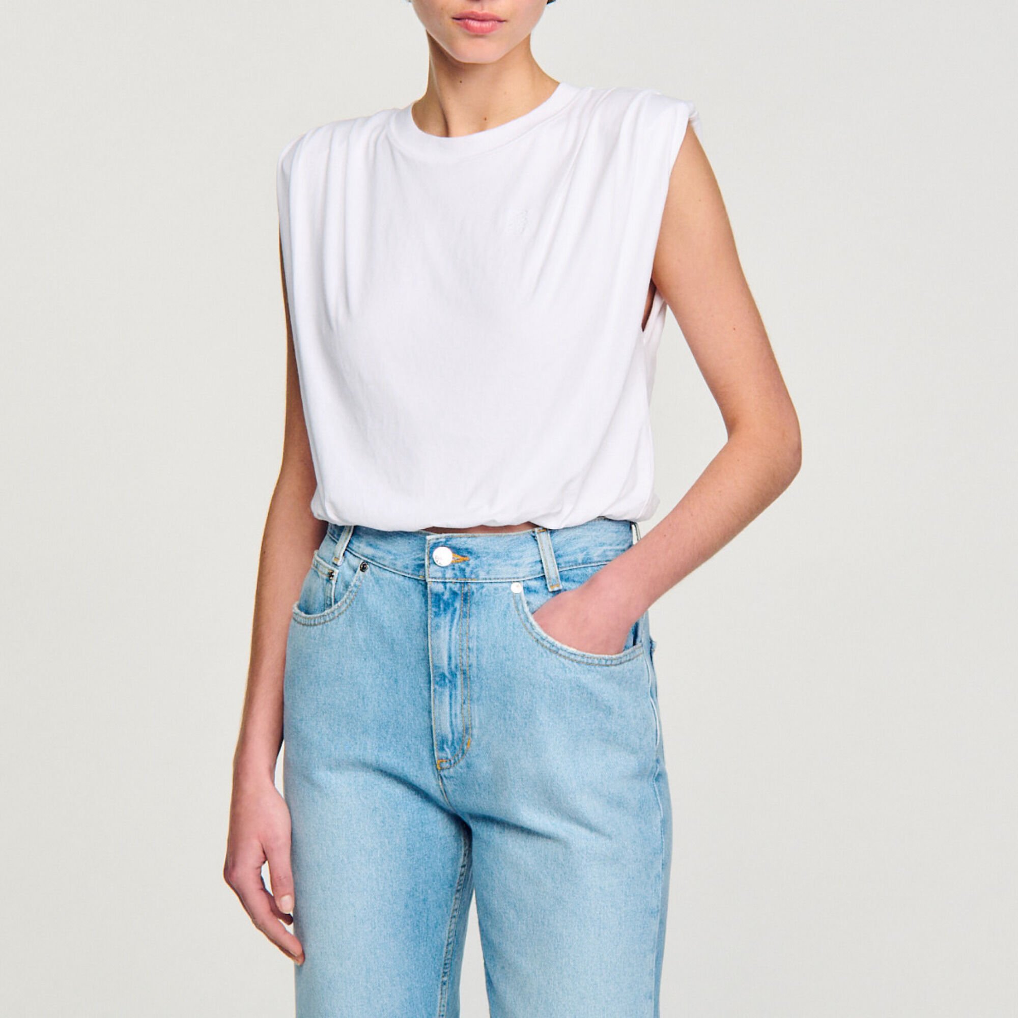 T-shirt corta in cotone