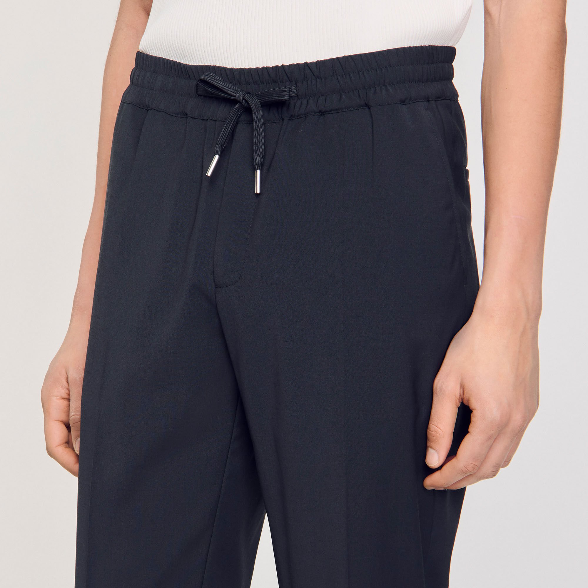 Pantaloni dritti elasticizzati
