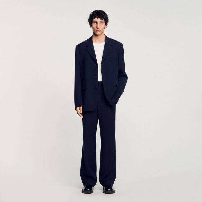 Giacca da abito oversize in lana