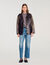 Giubbotto oversize borchiato in pelle