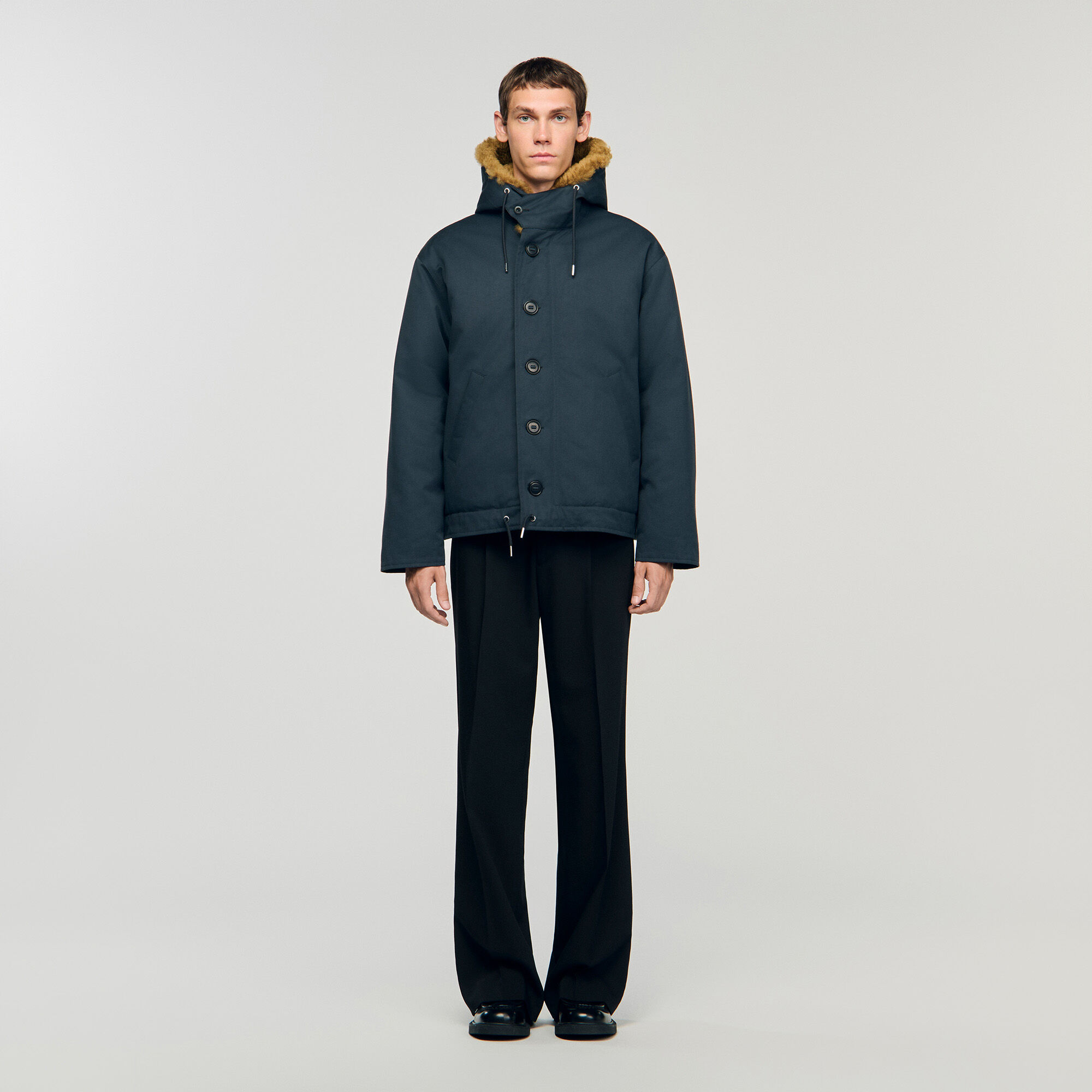 Parka in cotone con cappuccio