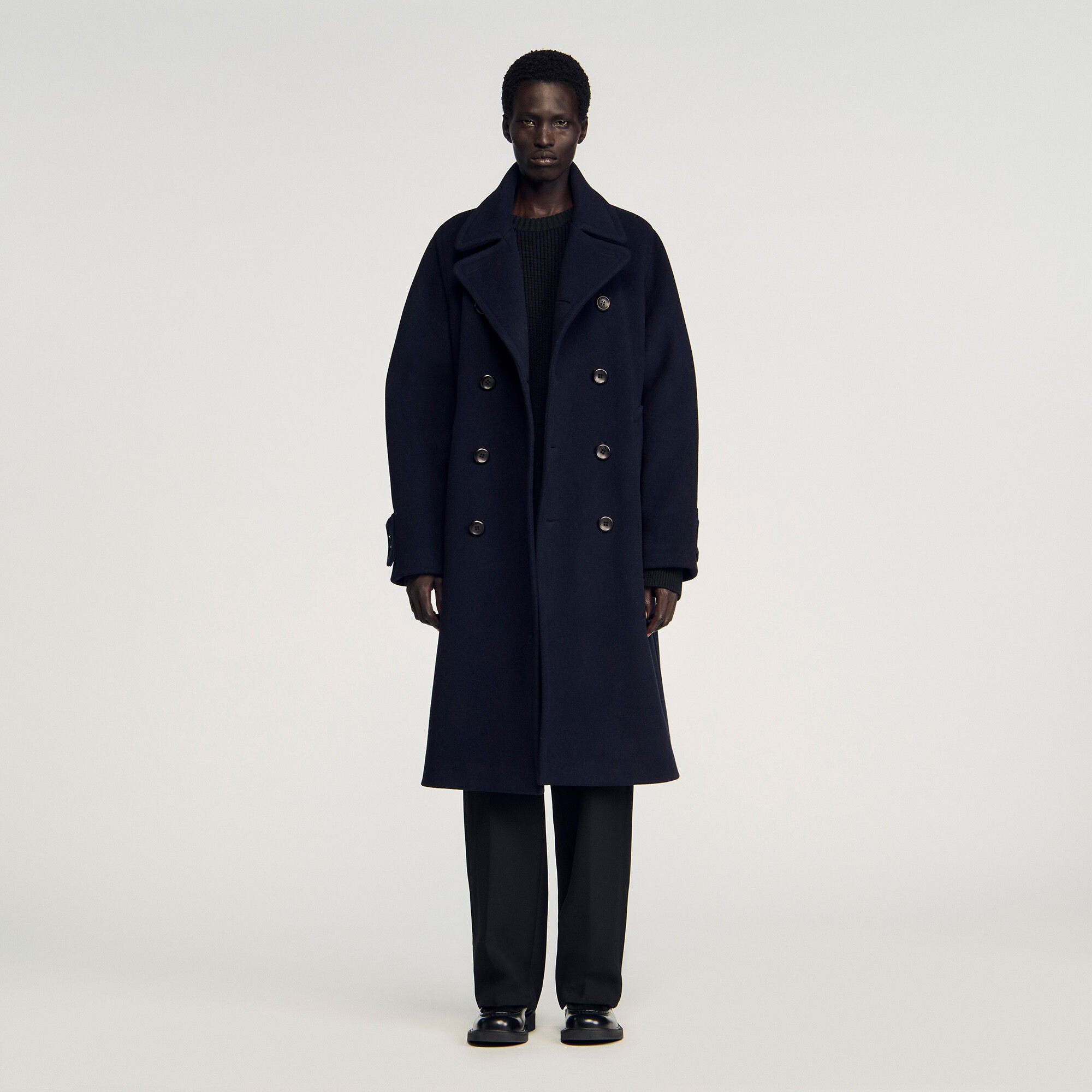 Cappotto in lana a doppiopetto