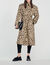 Trench oversize leopardato