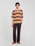 Polo a righe in maglia