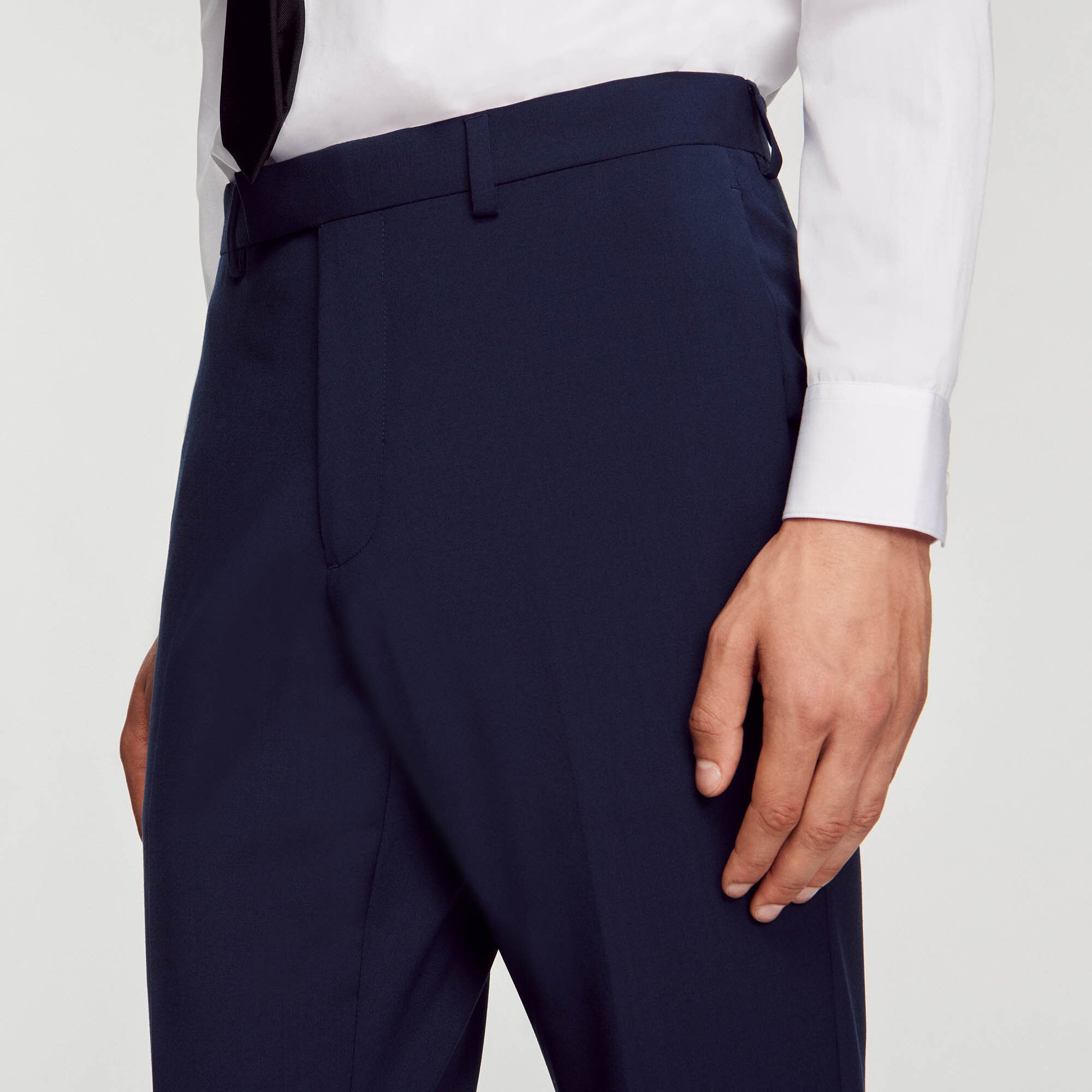 Pantaloni da abito in lana vergine
