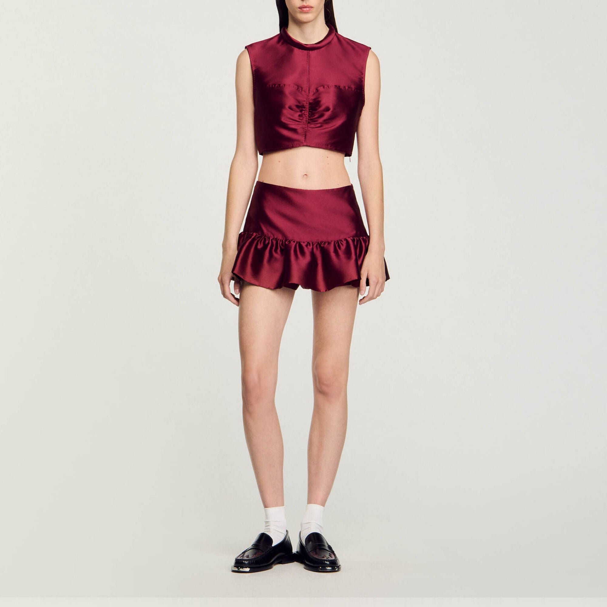 Top corto in raso - Donna | Sandro