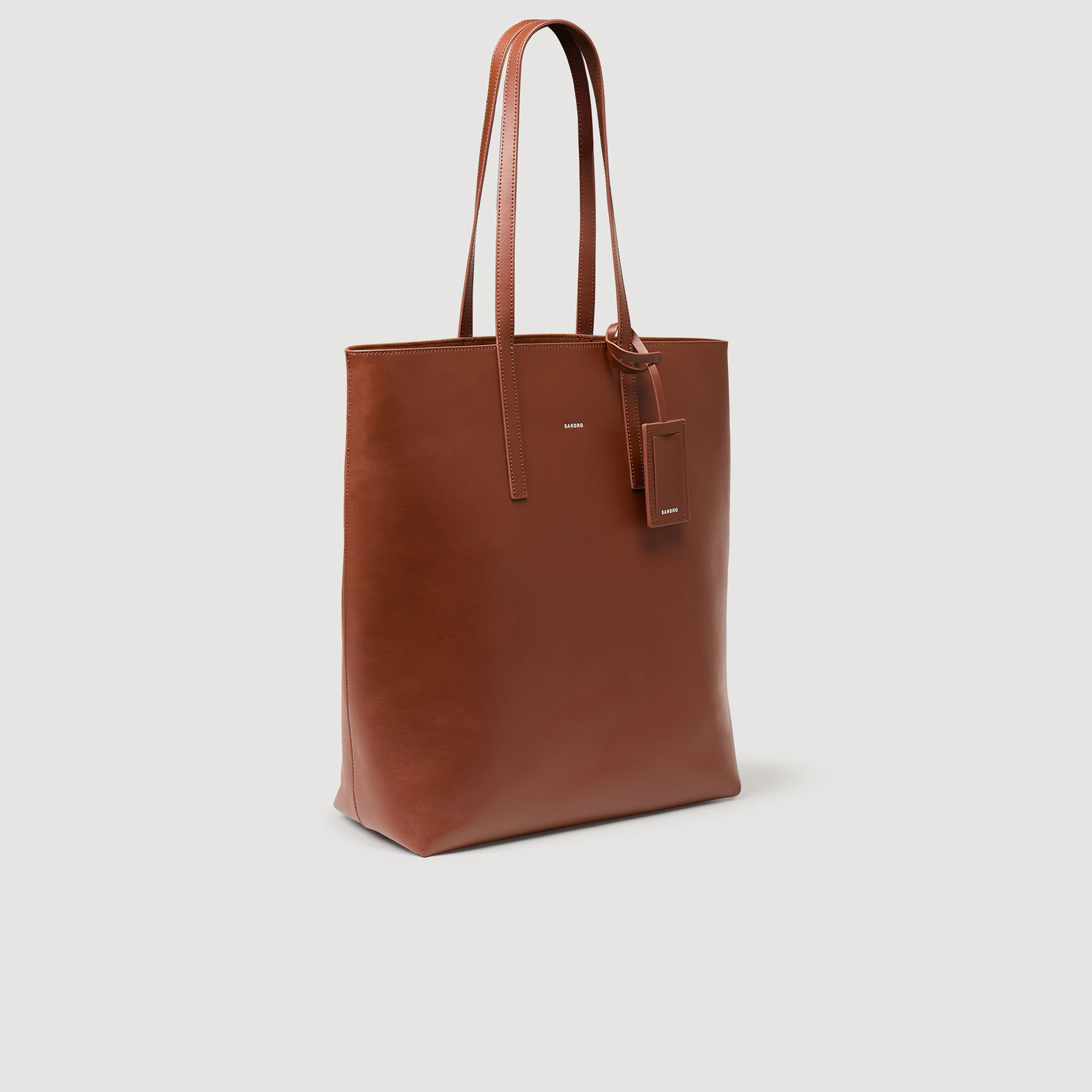 Shopping bag in pelle