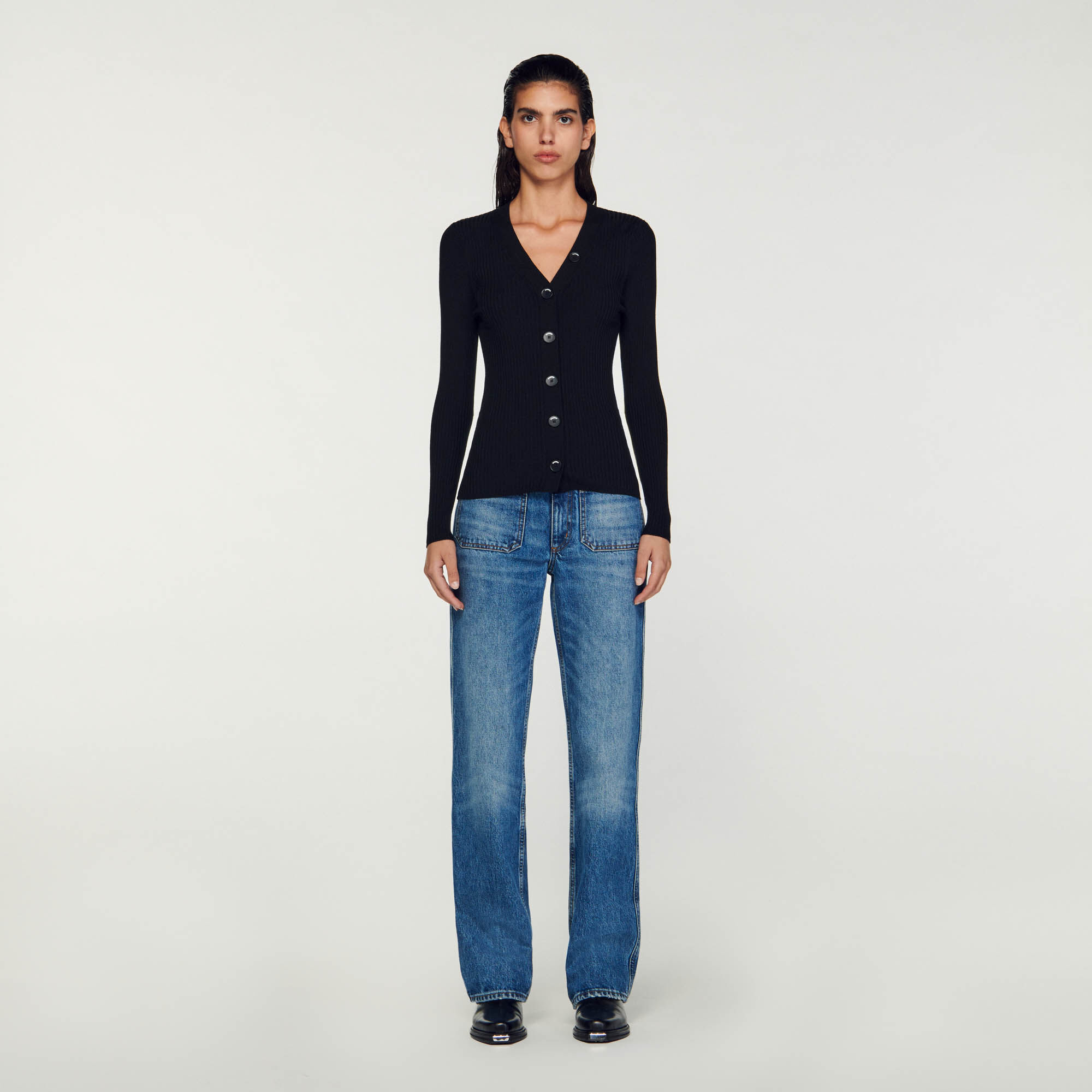 Cardigan in viscosa certificata