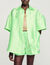 Camicia oversize satinata