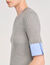 Maglione a maniche corte contrasto