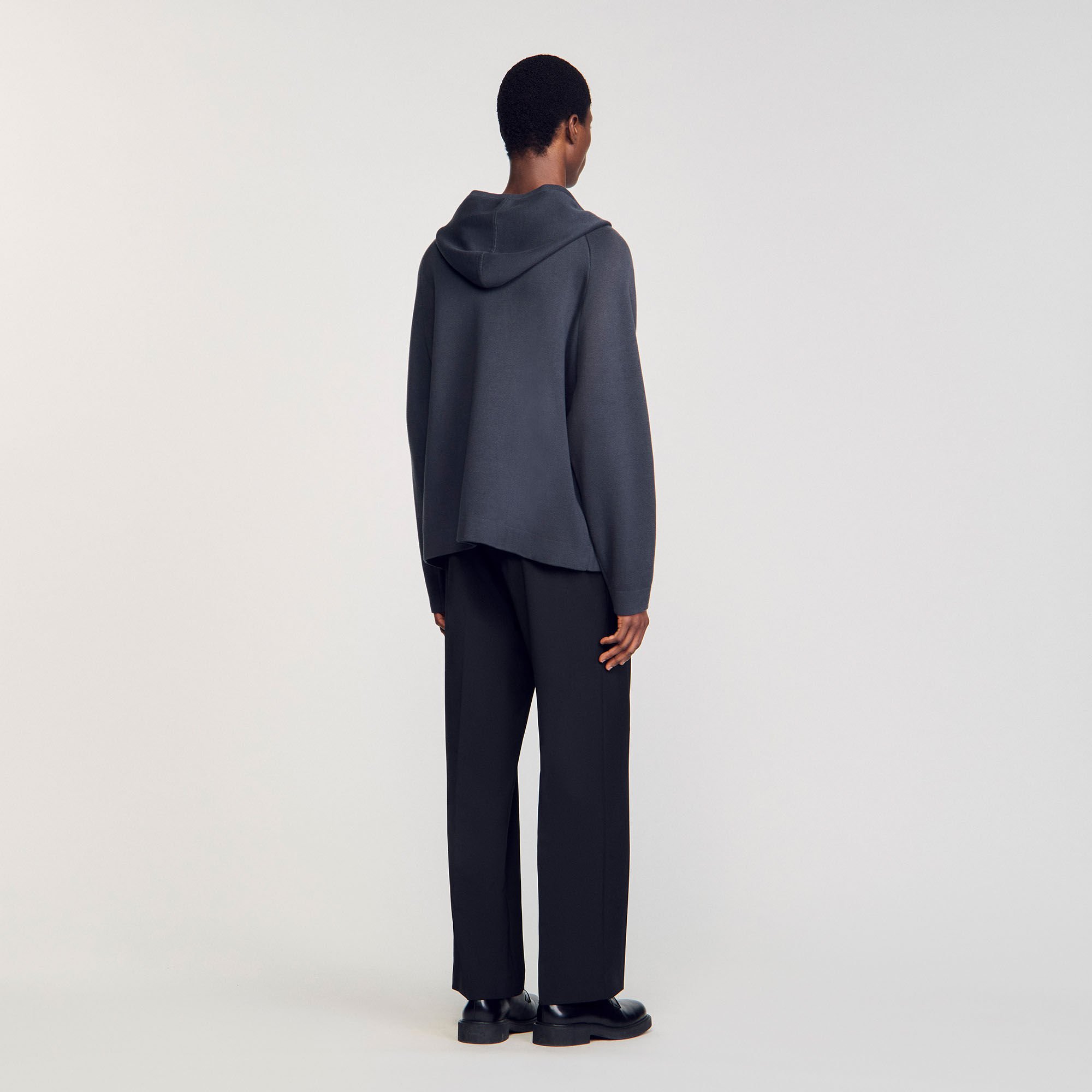 Cardigan cappuccio in maglia Milano