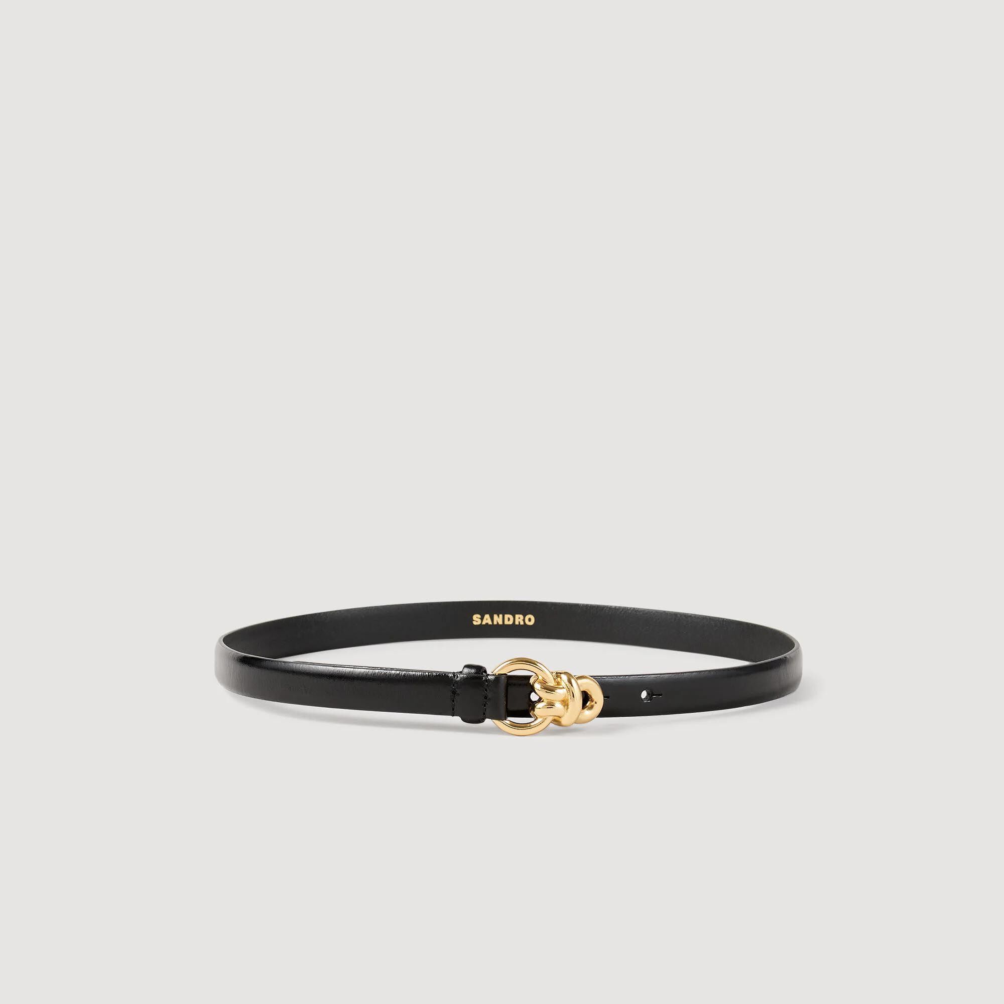 Cintura sottile in pelle