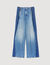 Jeans con inserti a contrasto