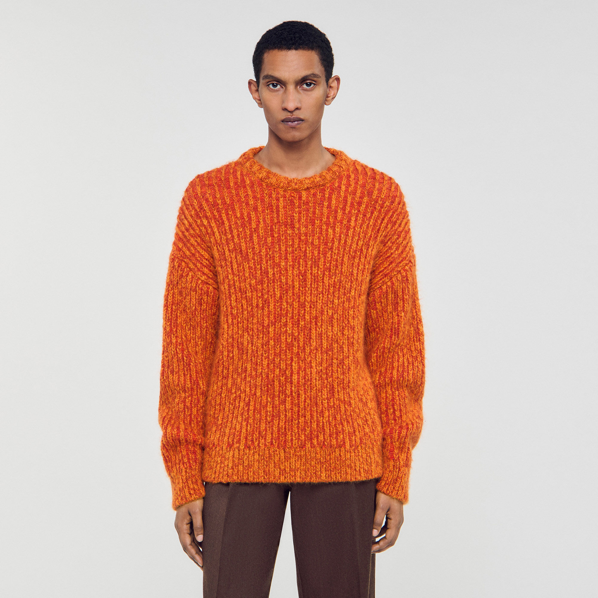 Maglione girocollo maniche lunghe
